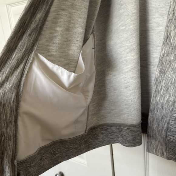 Zella Gray Cardigan Sweater Open Front - Picture 6 of 12